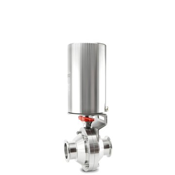 C01 Series Vertical Pneumatic Butterfly Ball Valve